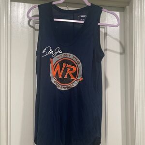 NASCAR Dark Blue Tank Top with Orange and White Accents